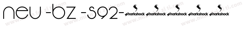neu -bz -s92字体转换